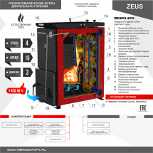Котел твердотопливный ZEUS 12